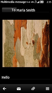 Press the send icon.