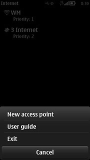 Press New access point.