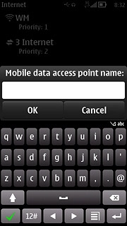 Key in live.vodafone.com Press OK.