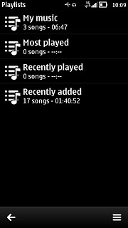 Press the required playlist.