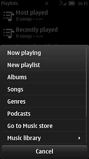 Press New playlist.Key in the name for the playlist.