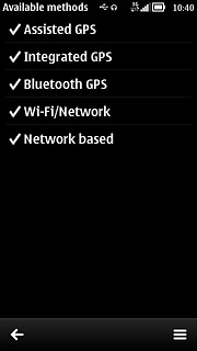 When the box next to the menu item is ticked (V), the function is turned on.