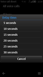 Press the required period.The request is sent.