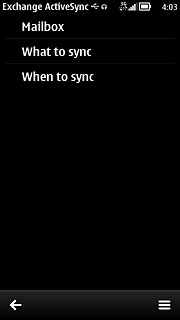 Press When to sync.