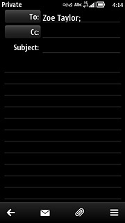 Press the attachment icon.