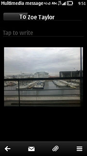 Press the send icon.