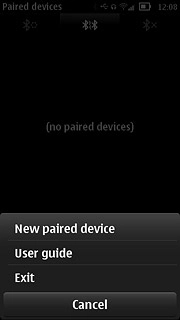 Press New paired device.