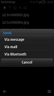 Press Via Bluetooth.