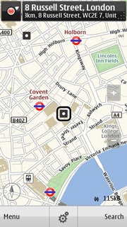 Press the destination.