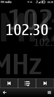 Press the menu icon.