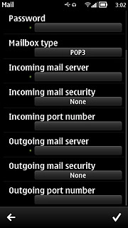 Press Outgoing port number.Key in 25 