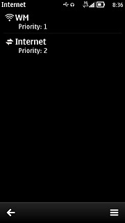 Press the data connection you've just created.
