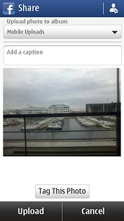 If required, press Add a caption to add text to the picture.Write the text.