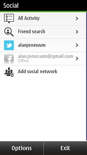 If required, press the Twitter icon.Follow these instructions to use Twitter.