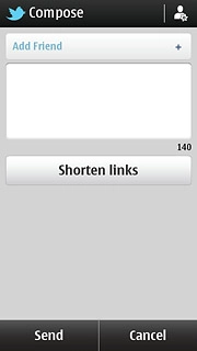 Press Add Friend to select a recipient.