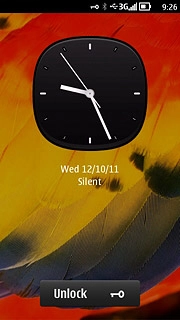 Press Unlock to turn off the key lock.