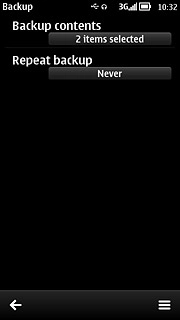Press the menu icon.