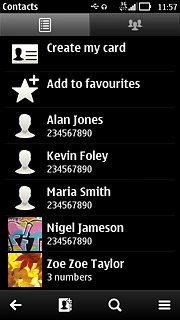 Press the menu icon.