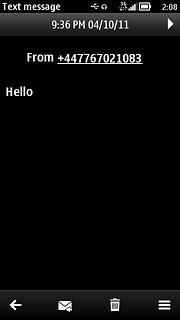 Press the menu icon.