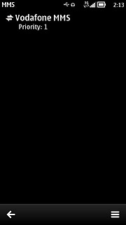 Press the menu icon.