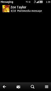 Press the menu icon.