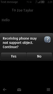 Press Yes to confirm.