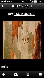 Press the menu icon.