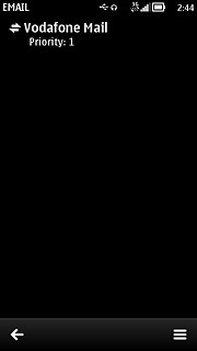 Press the menu icon.