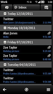Press the menu icon.