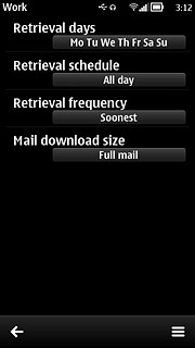 Press the return icon three times to return to the inbox.