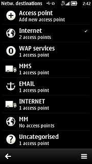 Press the menu icon.