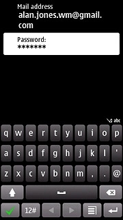Press the confirm icon.