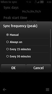 Press Manual or the required period.