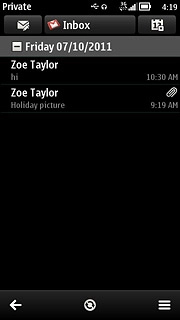 Press the synchronization icon.