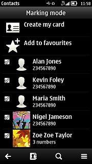 Press the menu icon.