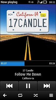 Press the menu icon.