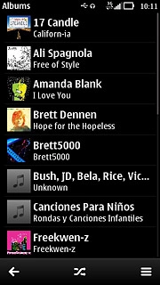 Press the menu icon.