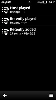 Press the menu icon.