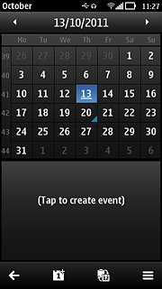 Press the menu icon.