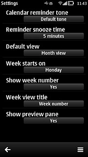 Press the return icon.