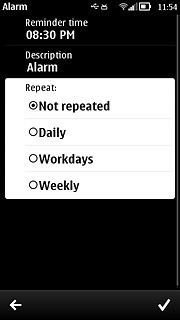 Press Not repeated or the required setting.