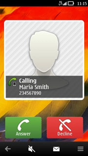 Press the mute icon when you get a call.The incoming call alert is silenced.If you take no further action, the call continues until the caller disconnects or the call is diverted to your voicemail.