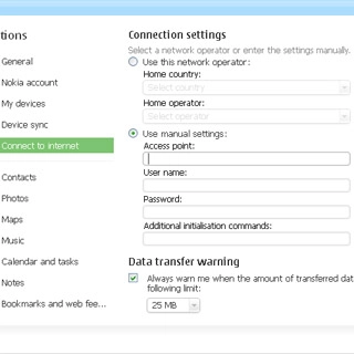 Click the field below Access point.Key in vfinternet.au 