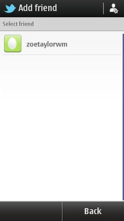 Press the required friend.