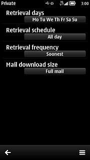 Press the return icon three times to return to the inbox.