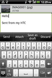 Write subject and text.Press Send.