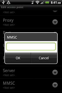 Key in http://pxt.vodafone.net.au/pxtsend and press OK.
