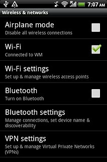 Press Bluetooth settings.
