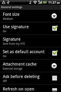 When the box next to the menu item is ticked (V), the function is turned on.