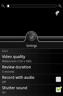 Press Record with audio to turn the function on or off.